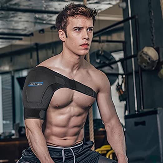 Shoulder Support for Men and Women with Hot and Cold Gel Pack - Rotator Cuff Shoulder Stability Brace with Adjustable Strap, Shoulder Recovery Brace for Pain Relief